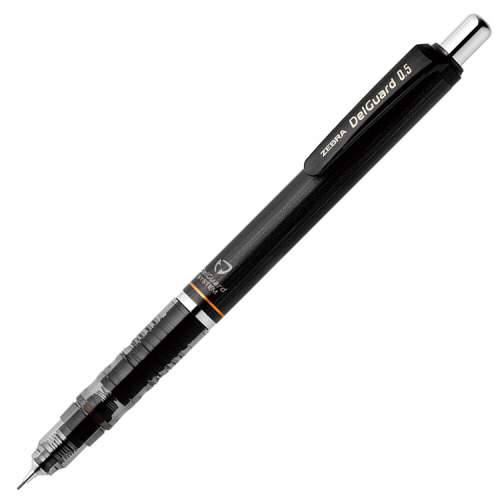 【クリックでお店のこの商品のページへ】ゼブラ シャープペンシル デルガード 0.5mm (軸色：黒) P-MA85-BK 1本 P-MA85-BK