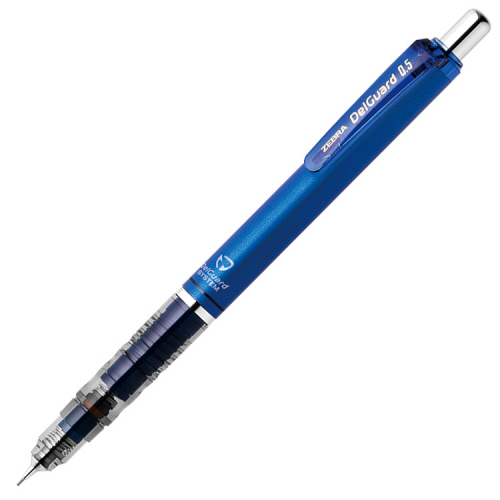【クリックで詳細表示】ゼブラ シャープペンシル デルガード 0.5mm (軸色：青) P-MA85-BL 1本 P-MA85-BL