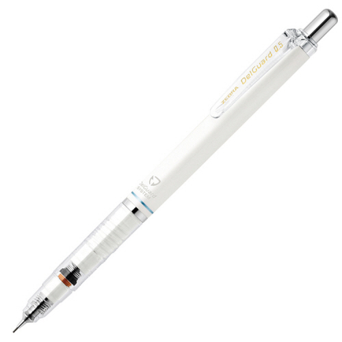【クリックで詳細表示】ゼブラ シャープペンシル デルガード 0.5mm (軸色：白) P-MA85-W 1本 P-MA85-W