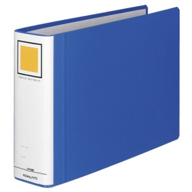 コクヨ　チューブファイル（エコツインＲ）　Ａ４ヨコ　６００枚収容　６０ｍｍとじ　背幅７５ｍｍ　青　フ－ＲＴ６６５Ｂ　１冊