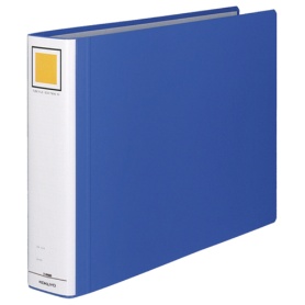 コクヨ　チューブファイル（エコツインＲ）　Ａ３ヨコ　６００枚収容　６０ｍｍとじ　背幅７５ｍｍ　青　フ－ＲＴ６６３Ｂ　１冊