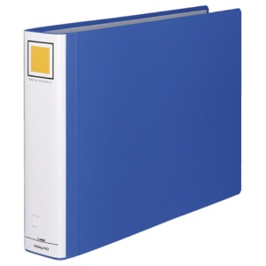 コクヨ　チューブファイル（エコツインＲ）　Ａ３ヨコ　６００枚収容　６０ｍｍとじ　背幅７５ｍｍ　青　フ－ＲＴ６６３Ｂ　１冊1