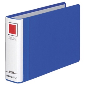 コクヨ　チューブファイル（エコツインＲ）　Ｂ６ヨコ　３００枚収容　３０ｍｍとじ　背幅４５ｍｍ　青　フ－ＲＴ６３８Ｂ　１冊