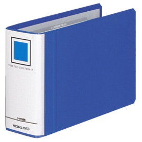 コクヨ　チューブファイル（エコツインＲ）　Ｂ６ヨコ　５００枚収容　５０ｍｍとじ　背幅６５ｍｍ　青　フ－ＲＴ６５８Ｂ　１冊