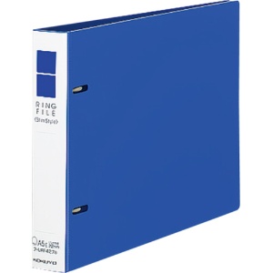 コクヨ　リングファイル（スリムスタイル）　Ａ５ヨコ　２穴　１８０枚収容　背幅２７ｍｍ　青　フ－ＵＲＦ４２７ＮＢ　１冊1