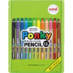 三菱鉛筆　色鉛筆　８００　ポンキーペンシル　１２色（各色１本）　Ｋ８００ＰＫ１２ＣＬＴ　１パック