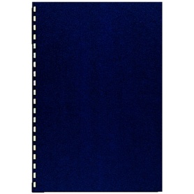 カール事務器　コームリング製本カバー　ハード　ブルー　ＴＣ－５１Ｂ　１パック（５枚）