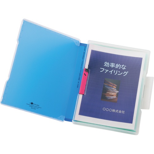 リヒトラブ　ＡＱＵＡ　ＤＲＯＰｓ　ファイルケース　Ａ４　２７０枚収容　背幅３０ｍｍ　黄緑　Ａ－５０２９－６　１個2
