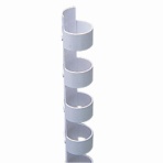 カール事務器 コームリング 直径10mm ホワイト TC-10W 1パック(10本)