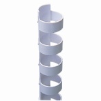 カール事務器 コームリング 直径13mm ホワイト TC-13W 1パック(10本)