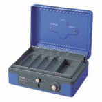 カール事務器　キャッシュボックス　大　Ｗ１９５×Ｄ１５５×Ｈ８６ｍｍ　ブルー　ＣＢ－８２００－Ｂ　１台