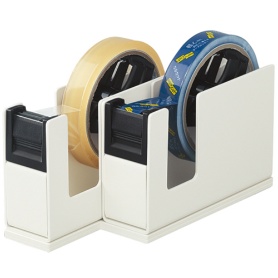 コクヨ　テープカッター　カルカット（２連タイプ）　ライトグレー　Ｔ－ＳＭ１１０ＮＬＭ　１台