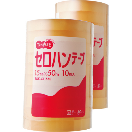 たのめーる】TANOSEE セロハンテープ 18mm×50m 1パック(10巻)の通販 たのめーる】TANOSEE セロハンテープ 18mm×50m 1パック(10巻)の通販