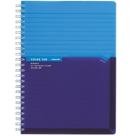 コクヨ　ツインリングノート（カラータグ）　Ｂｉ－ＣＯＬＯＲ　Ａ５　Ａ罫　９０枚　ブルー　ＣＴス－Ｃ３０Ｂ　１冊