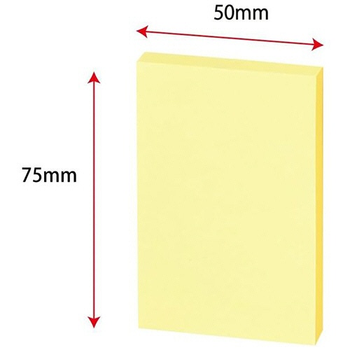 コクヨ　ふせん（Ｋ２）　７５×５０ｍｍ　４色ミックス　Ｋ２メ－７５５０　１パック（１０冊）2