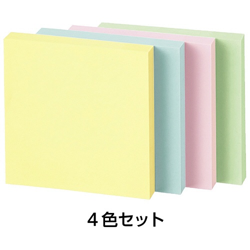 コクヨ　ふせん（Ｋ２）　７５×７５ｍｍ　４色ミックス　Ｋ２メ－７５７５　１パック（１０冊）3