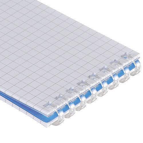 リヒトラブ　ＡＱＵＡ　ＤＲＯＰｓ　ツイストノート（メモサイズ）　８穴　５ｍｍ方眼罫　リーフ４０枚付属　黄緑　Ｎ－１６６１－６　１冊5