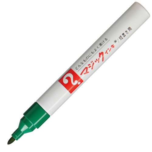 寺西化学　油性マーカー　マジックインキ　Ｎｏ．５００（細書き用）　緑　Ｍ５００－Ｔ４　１本2