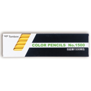 トンボ鉛筆　色鉛筆　単色１５００　あお　１５００－１５　１ダース（１２本）2