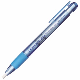 トンボ鉛筆　ホルダー消しゴム　モノノック３．８　透明ブルー　ＥＨ－ＫＥ４０　１個
