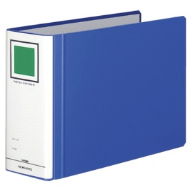 コクヨ　チューブファイル（エコツインＲ）　Ａ４ヨコ　８００枚収容　８０ｍｍとじ　背幅９５ｍｍ　青　フ－ＲＴ６８５Ｂ　１冊