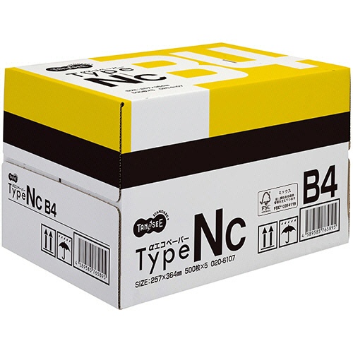 ＴＡＮＯＳＥＥ　αエコペーパー　タイプＮＣ　Ｂ４　１箱（２５００枚：５００枚×５冊）1