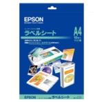 エプソン　スーパーファイン専用ラベルシート　Ａ４　ＭＪＡ４ＳＰ５　１冊（１０枚）