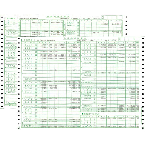 たのめーる】東京ビジネス 合計残高試算表 (一般・科目印刷) CG100600 