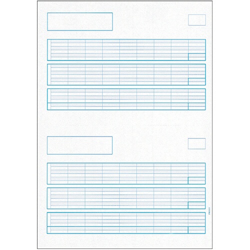ＰＣＡ　給与明細書Ａ　罫線あり　ＰＡ１１１１Ｇ　１箱（５００枚）1