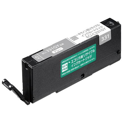 エコリカ　リサイクルインクカートリッジ　グレー（染料）　［キヤノン：ＢＣＩ－３３１ＧＹ互換］　ＥＣＩ－Ｃ３３１ＧＹ　１個1