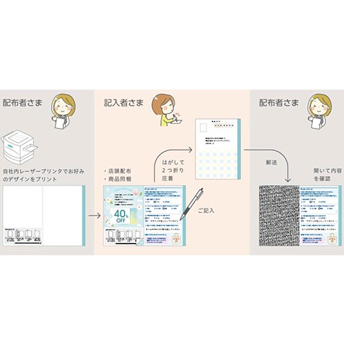 小林クリエイト　圧着はがき　リプラガード　１箱（３００枚）3