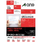 エーワン　ラベルシール［プリンタ兼用］　ずらせるから狙った位置に貼りやすいタイプ　マット紙・ホワイト　Ａ４