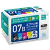 エコリカ リサイクルインクカートリッジ 4色パック(顔料) [エプソン:IB07CL4B/マウス互換] ECI-EIB07B-4P 1箱(4個:各色1個)