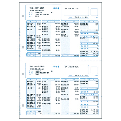 たのめーる弥生 給与明細書 ページプリンタ用紙 単票用紙 A4タテ