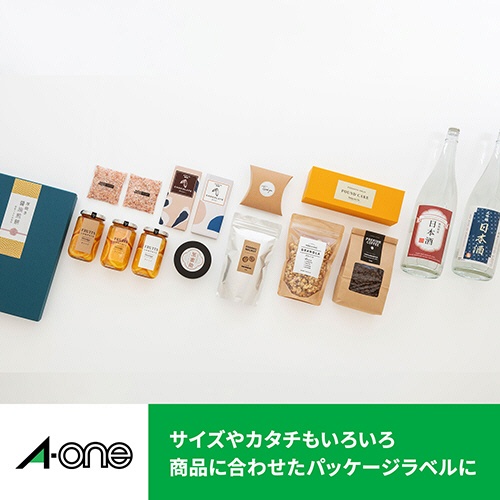 エーワン　ラベルシール［レーザープリンタ］　水に強いタイプ　マット紙・ホワイト　Ａ４　１０面　８６．４×５０．８ｍｍ　四辺余白付　３１３７０　１冊（２０シート）5