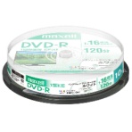 マクセル 録画用DVD-R 120分 1-16倍速 ホワイトワイドプリンタブル スピンドルケース DRD120PWE.10SP 1パック(10枚)