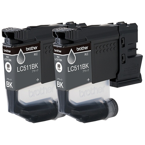 ブラザー　インクカートリッジ　ブラック　ＬＣ５１１ＢＫ－２ＰＫ　１箱（２個）2
