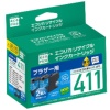 エコリカ リサイクルインクカートリッジ シアン(染料) [ブラザー:LC411C互換] ECI-BR411C-2PT 1箱(2個)