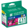 エコリカ リサイクルインクカートリッジ マゼンタ(染料) [ブラザー:LC411M互換] ECI-BR411M-2PT 1箱(2個)