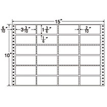 東洋印刷　ナナフォーム　連続ラベル　Ｍタイプ　１５×１０インチ　２４面　８４×３８ｍｍ　横２縦５本ミシン入　Ｍ１５Ｊ　１箱（５００折）1