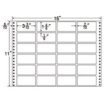 東洋印刷　ナナフォーム　連続ラベル　Ｍタイプ　１５×１１インチ　２４面　８４×４２ｍｍ　ＭＴ１５Ｔ　１箱（５００折）1