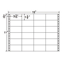 東洋印刷　ナナフォーム　連続ラベル　Ｍタイプ　１５×１１インチ　２４面　８９×４７ｍｍ　Ｍ１５Ｇ　１箱（５００折）1