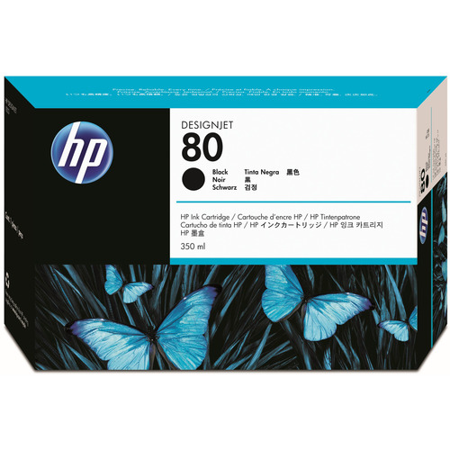 たのめーる】HP HP80 インクカートリッジ ブラック 350ml 染料系 