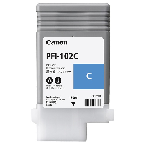 キヤノン　インクタンク　ＰＦＩ－１０２Ｃ　染料シアン　１３０ｍＬ　０８９６Ｂ００１　１個1