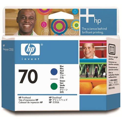ＨＰ　ＨＰ７０　プリントヘッド　ブルー／グリーン　Ｃ９４０８Ａ　１個1