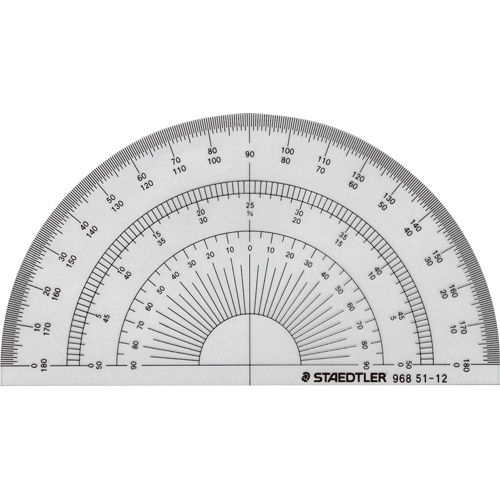 ステッドラー　半円分度器　１２ｃｍ　９６８　５１－１２　１枚1