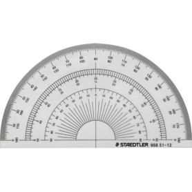 ステッドラー　半円分度器　１２ｃｍ　９６８　５１－１２　１枚