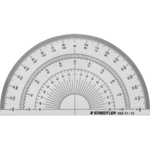 ステッドラー　半円分度器　１２ｃｍ　９６８　５１－１２　１枚1