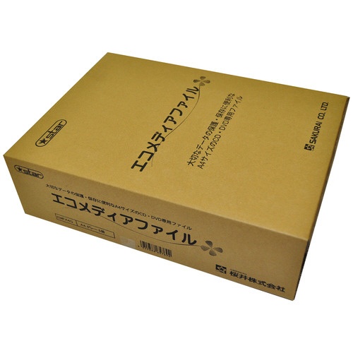 桜井　エコメディアファイル　スリムＡ４　６穴　グレー　ＥＭＦＡ４ＧＳ　１パック（５冊）3