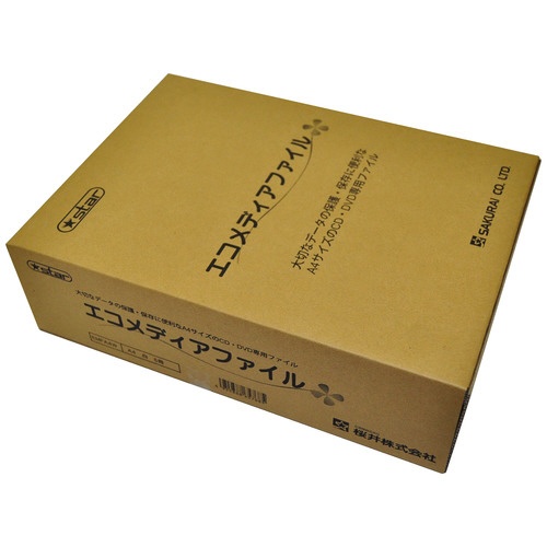 桜井　エコメディアファイル　Ａ４　６穴　白　ＥＭＦＡ４Ｗ　１パック（５冊）3